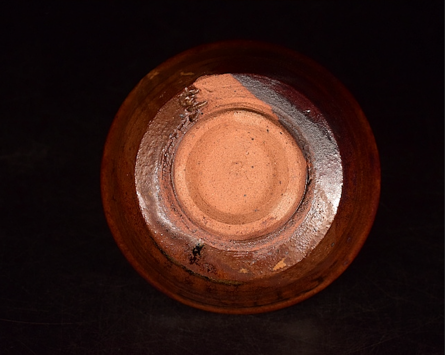 Kato Shuzo Setoyaki Iron Glaze Tea Bowl